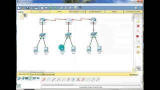Configure IP static routing using 6 pc's,  3 routers & 3 switches
