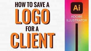 How to save a logo as different file types for a client audio
