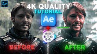 4K Quality Tutorial For your Edits!! || After Effects and Video Proc Converter Tutorial