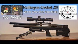 Kalibrgun Cricket .253 35 grains Airgun Slugs 100 YARDS