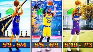 Best Jumpshots for EVERY HEIGHT and THREE POINT RATING in NBA 2K25!