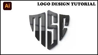 MSC LETTER LOGO DESIGN IN ILLUSTRATOR