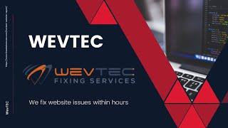 We fix website issues-WevTEC