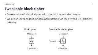 Lightweight Authenticated Encryption Mode of Operation for Tweakable Block Ciphers