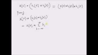 Basic properties of convolution operation