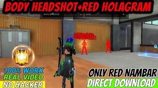 Body Headshot+Red Holagram Location Hack | Free Fire Body Headshot Config File Ob45 Update