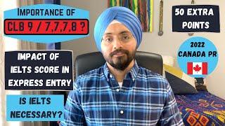 How much IELTS score you need for Express Entry Canada PR | Importance of IELTS 7778/CLB 9