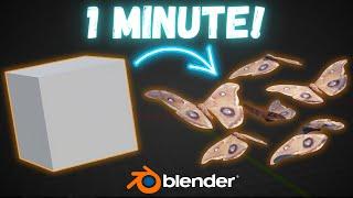 Animate Moths in Blender in 1 Minute!