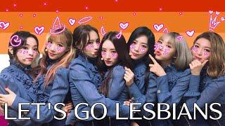 Kpop girls being gay aka being lesbian goddesses