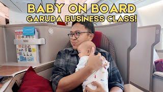 BAYI NAIK BUSINESS CLASS GARUDA! SUPER DIAMOND SEAT AIRBUS A330! KURSI TERNYAMAN!