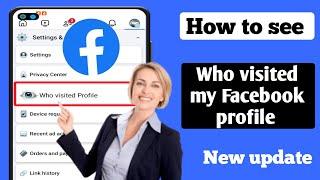 How to see who visited my Facebook profile || Profile visited on Facebook 2024