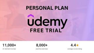 Udemy Personal Plan Subscription [7 Day Free Trial]