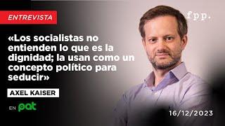 «Los socialistas no entienden lo que es la dignidad; la usan como un concepto político para seducir»