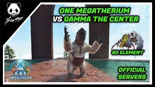 GAMMA THE CENTER - Broodmother & Megapithecus VS ONE Megatherium | ARK: Survival Ascended