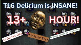 T16 Delirium is BETTER THAN EVER! 100 LOOT EXPLOSIONS! POE Legacia of Phrecia Currency Farm