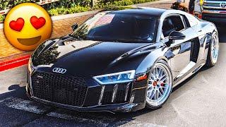 TAKING MY AUDI R8 TO CARS AND COFFEE!!! + DRIVING RAYS 900HP BMW M4!!!