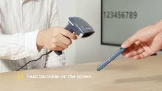 Inateck BCST-55 2D Wireless Bluetooth Barcode Scanner with High Decoding Ability & 100M Transmission