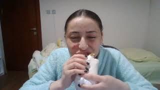 ASMR Mukbang - Turkish Ultra Mega Big Çiğ Köfte, Ayran, Water