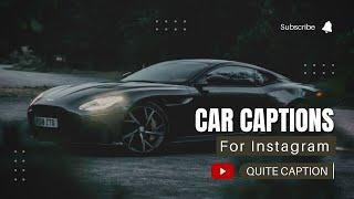 Best Car Captions For Instagram | Car Caption | Instagram Caption For Picture With Car