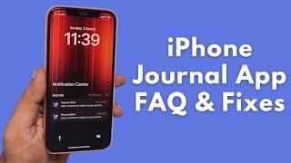 iPhone Journaling Discoverable by Others  Settings | Battery Drain Fixes