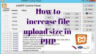how to increase file upload size in PHP
