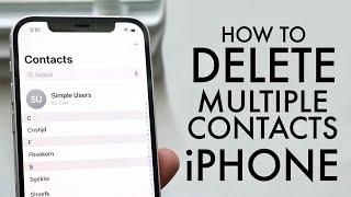 How To Delete Multiple Contacts On ANY iPhone!