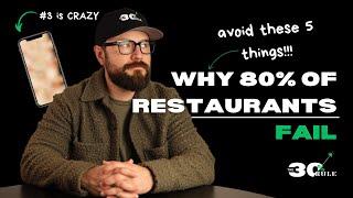 5 Alarming Reasons Why Most Restaurants FAIL | How To Fix It