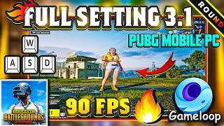 Best All Settings of Round Gaming in PUBG MOBILE New Update PC Emulator Gameloop 90FPS (2024)