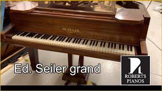 Before restoring/reconditioning of a Seiler grand piano 5ft 5in c1908 - 1 of 2 videos