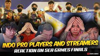 INDO PRO PLAYERS and STREAMERS REACTION on SEA GAMES FINALS PART 2 