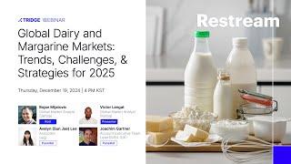 Global Dairy and Margarine Markets: Trends, Challenges, and Strategies for 2025