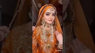 hijab bridal mehndi and barat looks stunning looks #fashion #grace #beautiful #styles