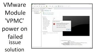 VMware - "Virtualized performance counters require at least one available functioning counter" issue