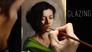 Glazing : Oil painting techniques - step by step demonstration