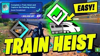 How to EASILY Complete a Train Heist & Board The Train in Fortnite Chapter 5 Quest