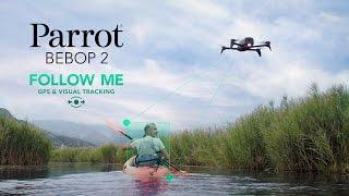 Parrot Bebop 2 - Follow-me GPS & visual tracking