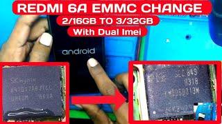 Redmi 6A emmc change with dual imei full gide | finally Redmi 6A Dead Recovered by MOBILE DR MIJANUR