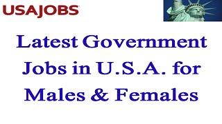 USA/America Jobs of The Year 2022 are Now Available | Latest US Job Vacancies 2022 | USA Govt. Jobs