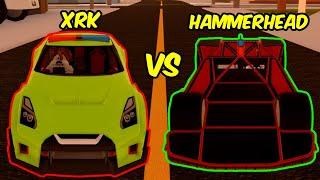 Is Hammerhead FASTER than XRK??? | Roblox Jailbreak Vehicle Speed Test