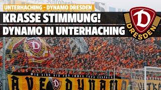 Krasse Stimmung! Dynamo Dresden Fans in Unterhaching!