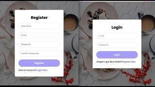 Membuat login dan register step by step dengan html,css, php