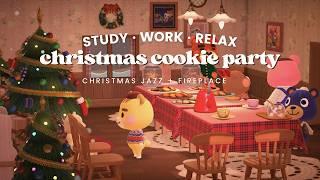 Christmas Cookie Exchange  1 Hour Christmas Jazz with Fireplace Ambience no ads  Study Work Aid 