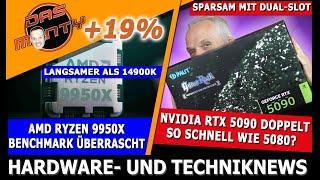 Nvidia RTX 5090 doppelt so schnell wie RTX 5080? | AMD Ryzen 9000 schon im Juli | News