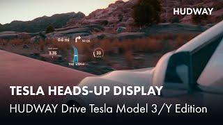 Heads-up display for Tesla Model 3 and Model Y | HUDWAY Drive