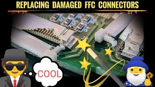 How To Replace FFC Connectors - 2 Great Ways / SMD Soldering