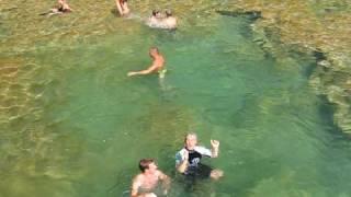 swimming in krka national park (jumping jacks)