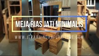 MEJA RIAS MINIMALIS! Bahan Kayu Jati Jepara Harga Murah Kualitas Terjamin