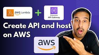 Create an API and host on AWS  | AWS Lambda & AWS API Gateway | AWS Tutorial  #awstraining