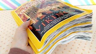 ASMR Water-Damaged Nat'l Geo Magazines • Page Turning • No Talking