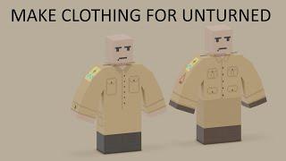 How to make clothing for Unturned